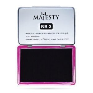 MAJESTY Stamp Pad NB-3 122mm x 84mm x 14mm Inked