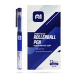 A1 RBM02 Rollerball Pen with Metal Clip 0.5mm Blue