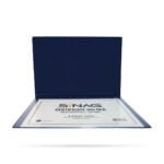 SINAG Double Certificate Holder Letter Navy Blue