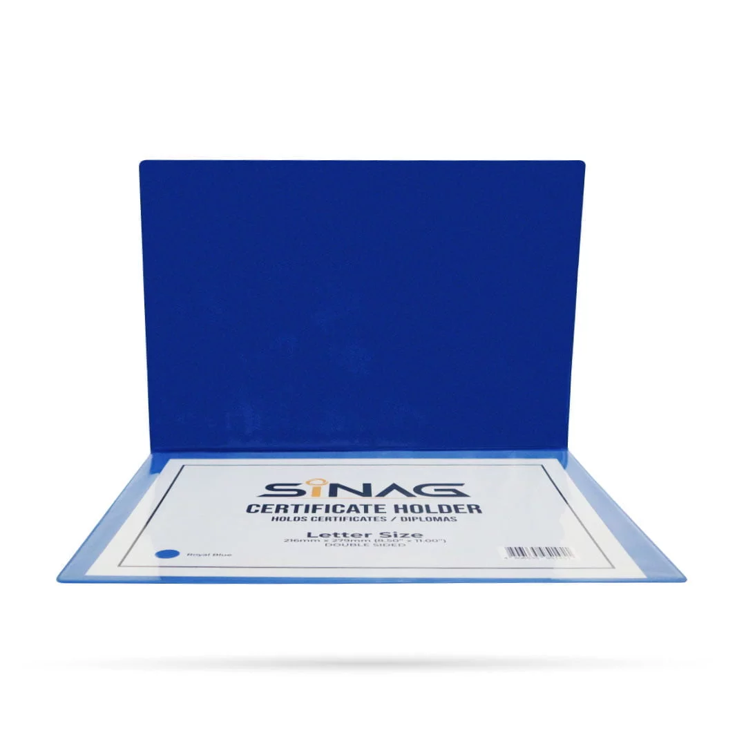 SINAG Double Certificate Holder Letter Royal Blue