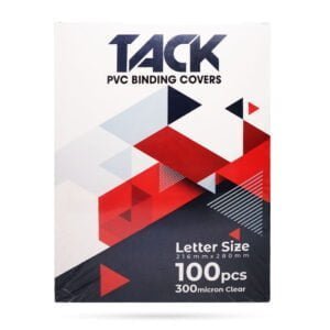 TACK PVC Binding Cover 300 microns Clear Letter