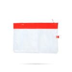 PAKKET Mesh Zipper Bag PMZA4 254mm x 356mm Red