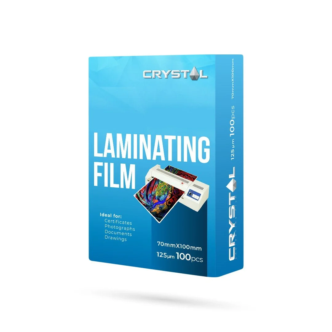 CRYSTAL Laminating Film Pre-cut 125mic 100s 70mm x 100mm