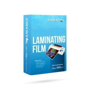 CRYSTAL Laminating Film Pre-cut 125mic 100s 80mm x 111mm