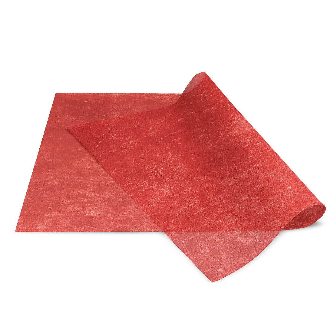 BLOSSOM Floral Wrapper Non-Woven Thin Fiber BNW 50cm x 70cm Red