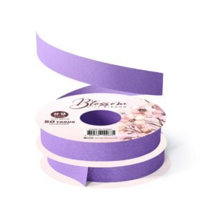 BLOSSOM Gift Ribbon Satin Cut Edge #5 7/8in 50yard Lavender