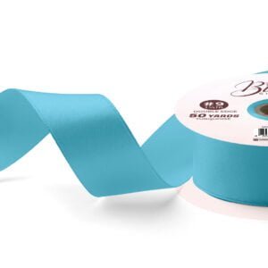 BLOSSOM Gift Ribbon Double Edge 1in 50yard Turquoise