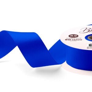 BLOSSOM Gift Ribbon Double Edge 1in 50yard Royal Blue