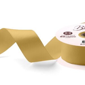 BLOSSOM Gift Ribbon Double Edge 1in 50yard Gold