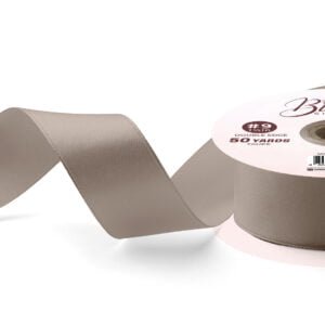 BLOSSOM Gift Ribbon Double Edge 1in 50yard Taupe