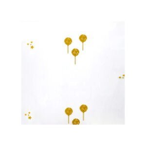 BLOSSOM Cellophane Wrapper 70cm x 40m Gold Lollies