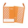 AMBER NOTES Yarn Regular Notebook Color Coding 20cm x 15cm 80s