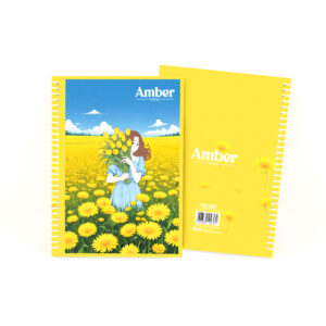 Amber Notes Spiral Notebook Views 80s 55gsm A5 with Cover 2025