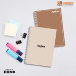 AMBER NOTES Soft Ring Notebook – Morandi Colors, Regular Size (20cm x 15cm)